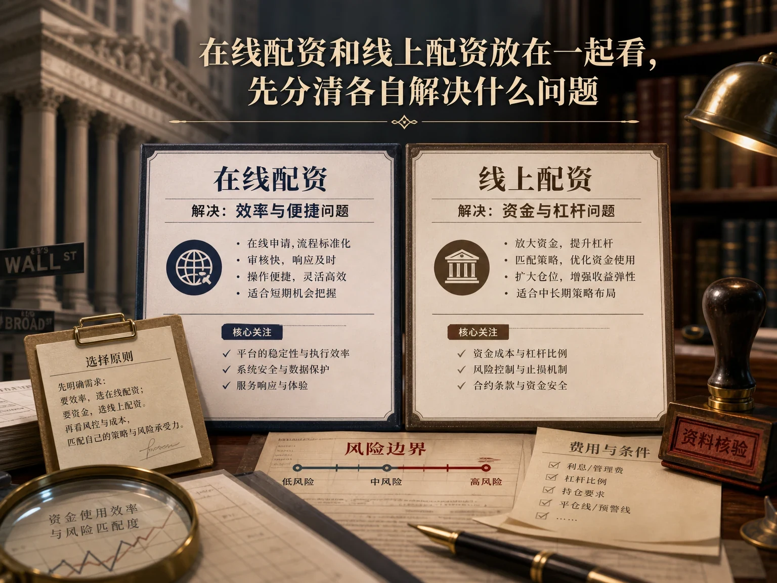 在线配资和线上配资放在一起看，先分清各自解决什么问题 插图