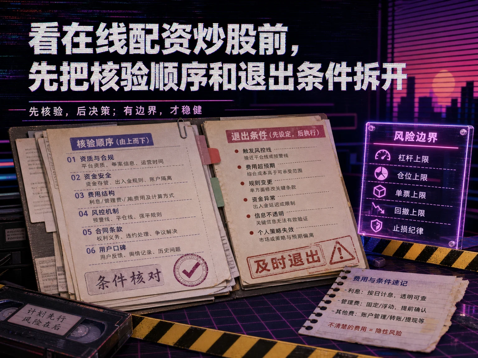 看在线配资炒股前，先把核验顺序和退出条件拆开 插图