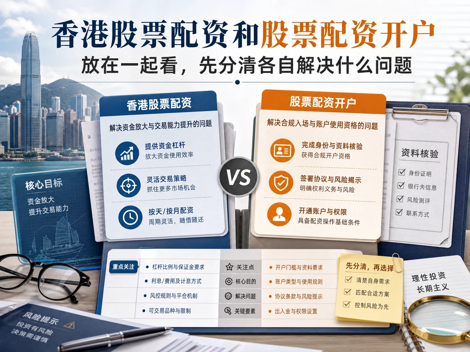 香港股票配资和股票配资开户放在一起看，先分清各自解决什么问题 插图