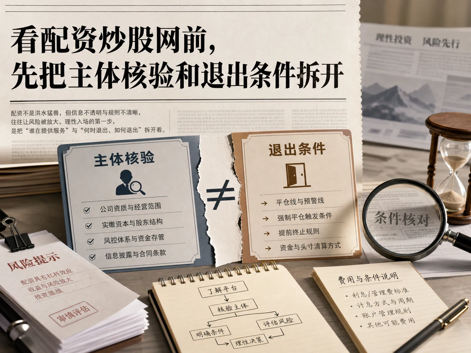 看配资炒股网前，先把主体核验和退出条件拆开 插图