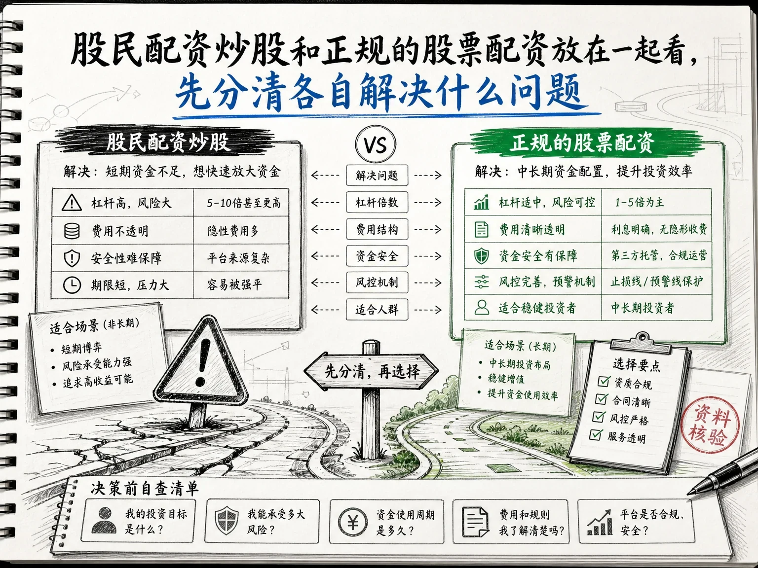 股民配资炒股和正规的股票配资放在一起看，先分清各自解决什么问题 插图