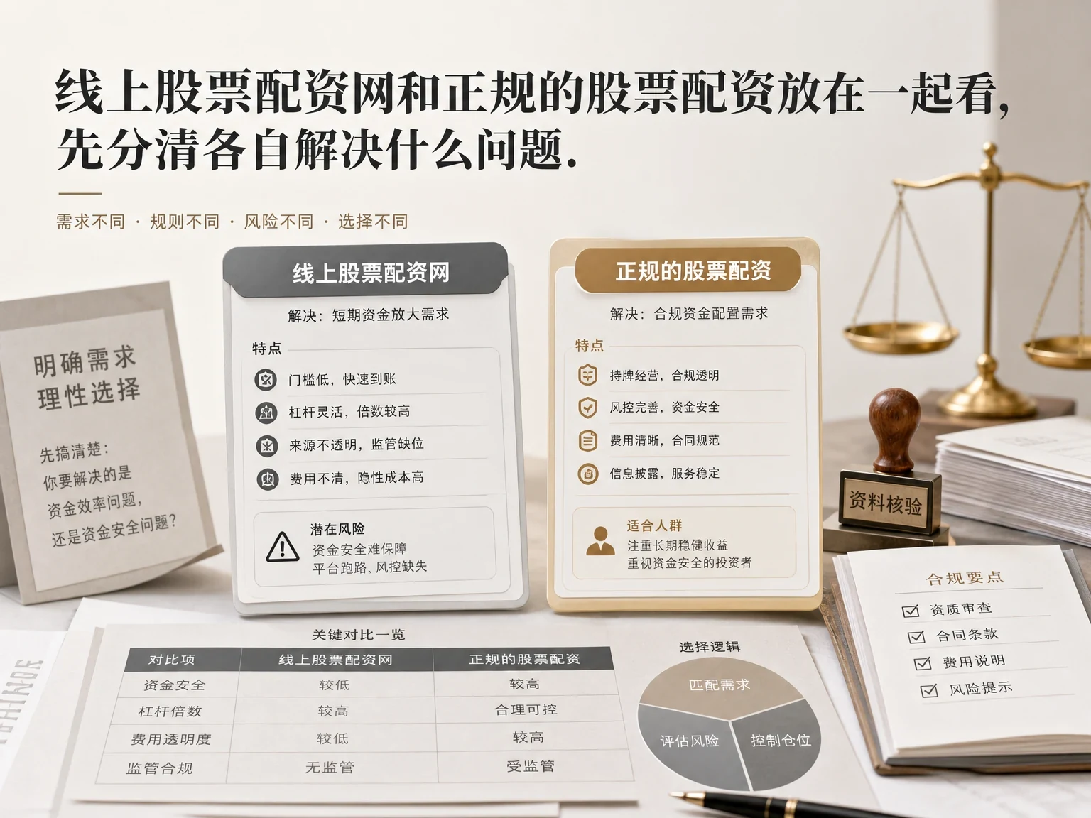 线上股票配资网和正规的股票配资放在一起看,先分清各自解决什么问题 插图
