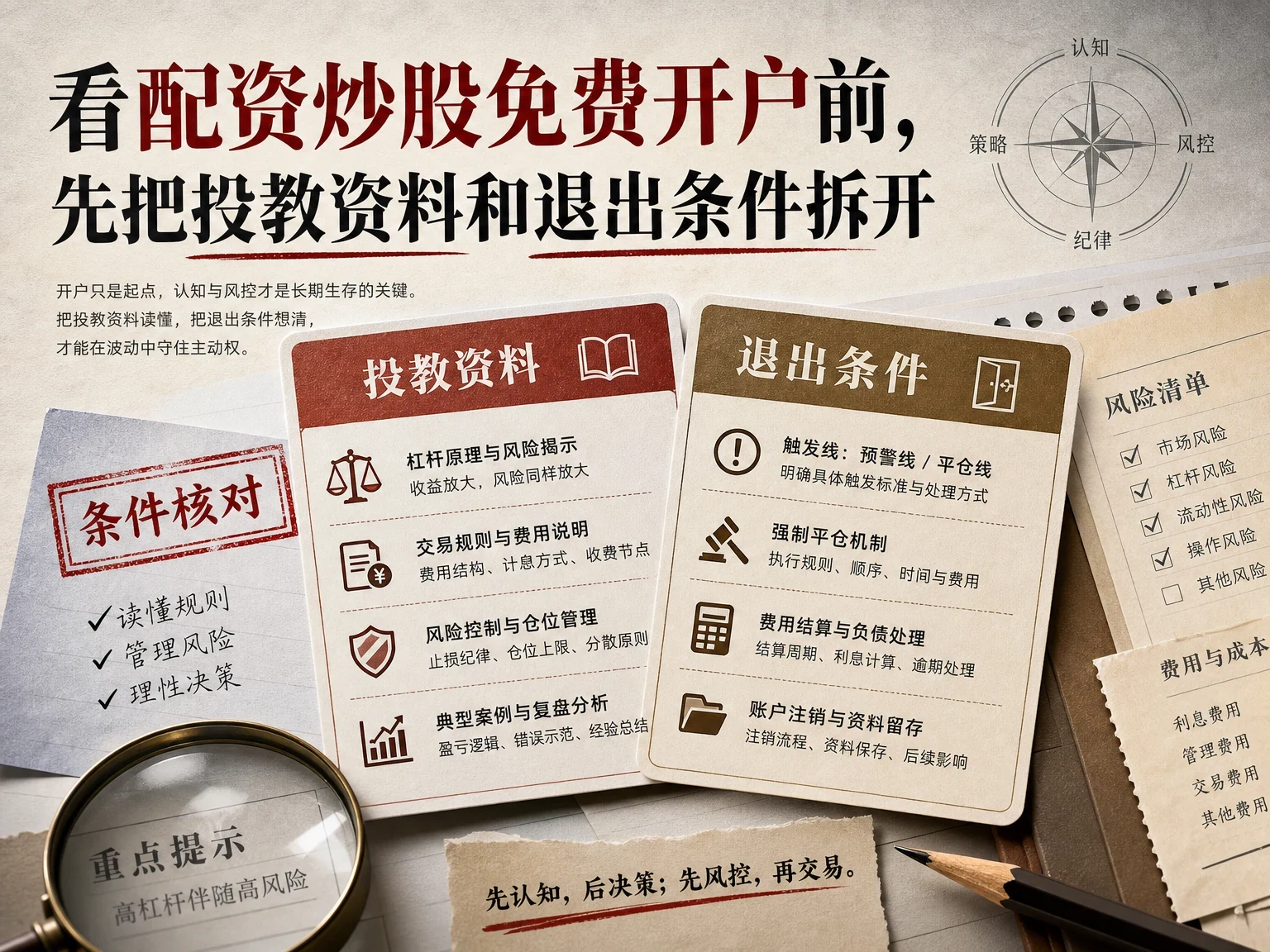 看配资炒股免费开户前，先把投教资料和退出条件拆开 插图